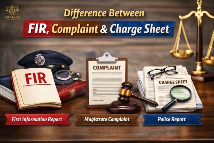 FIR vs complaint vs chargesheet