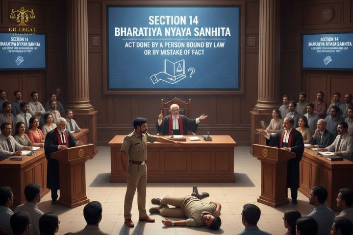 Section 14 Bharatiya Nyaya Sanhita – Act Done by a Person Bound by Law or by Mistake of Fact