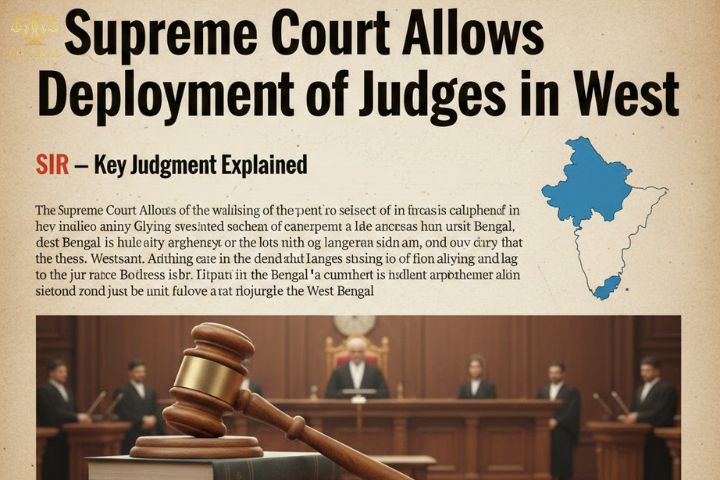 Supreme Court Allows Deployment of Judges in West Bengal SIR – Key Judgment Explained