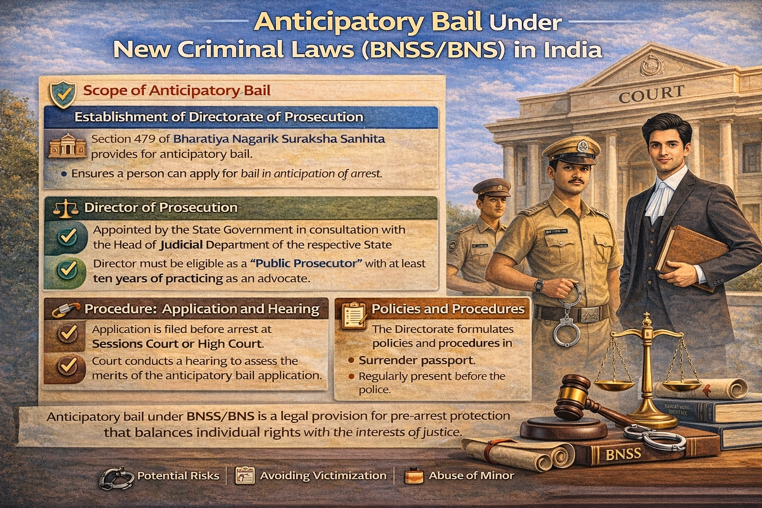 Anticipatory Bail Under New Criminal Laws (BNSS/BNS) in India