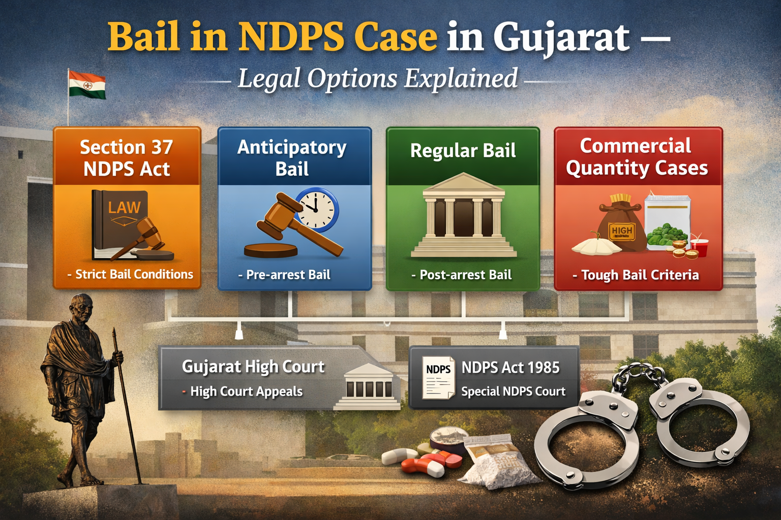 Bail in NDPS Case in Gujarat – Legal Options Explained