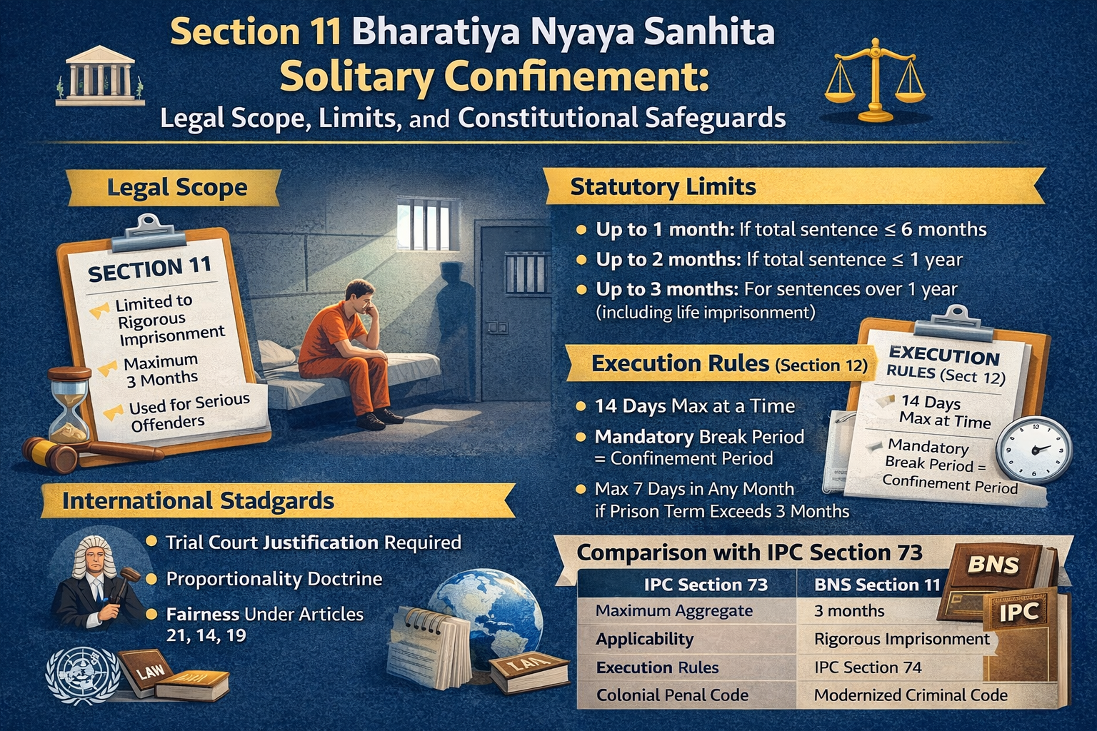 Section 11 Bharatiya Nyaya Sanhita Solitary Confinement