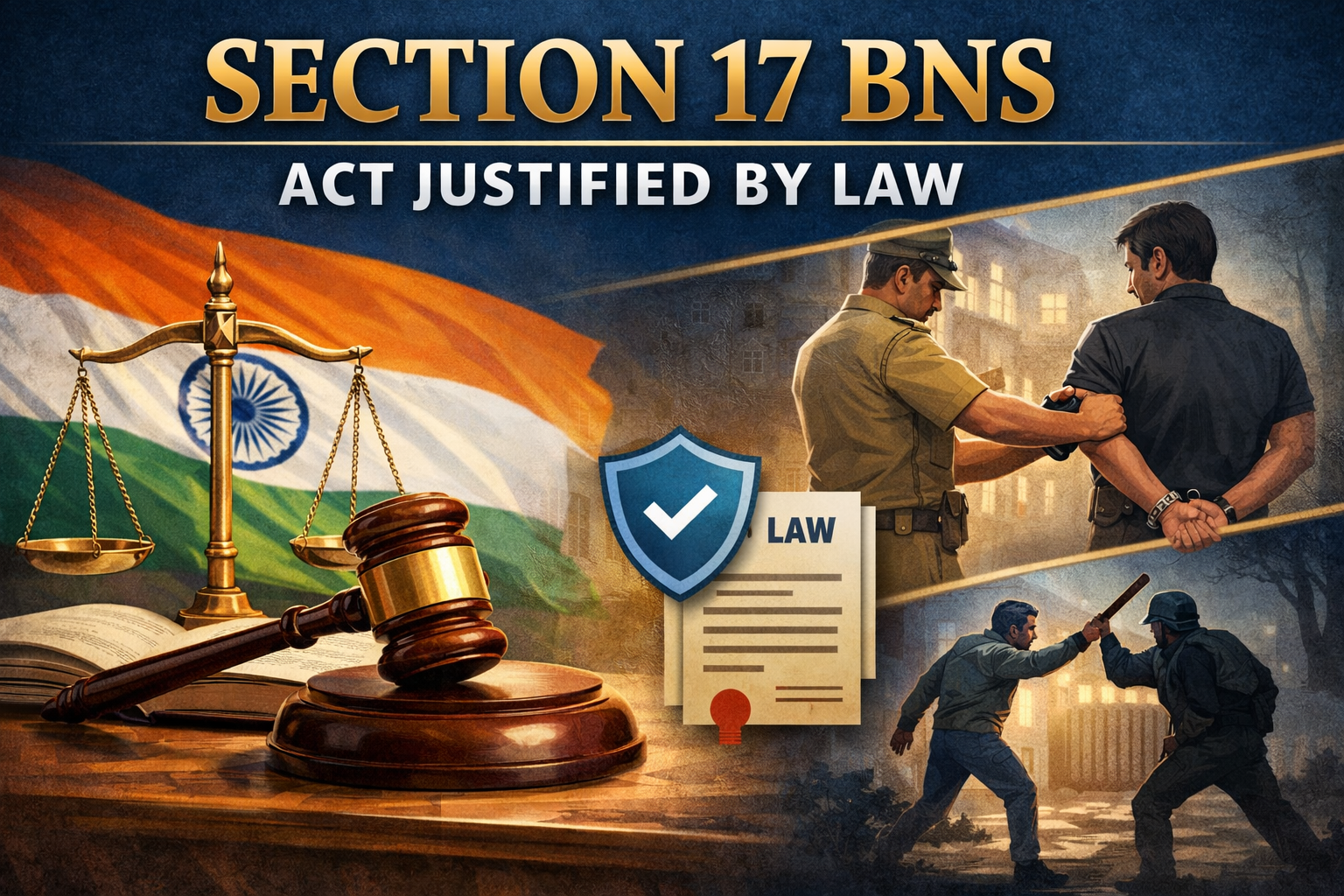 Section 17 BNS – Act Justified by Law or Mistake of Fact Believing Justified by Law