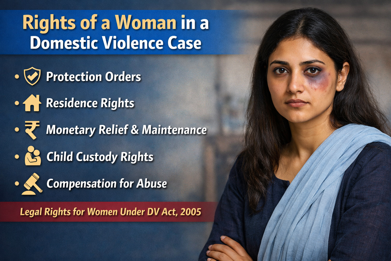 Rights of woman in DV case