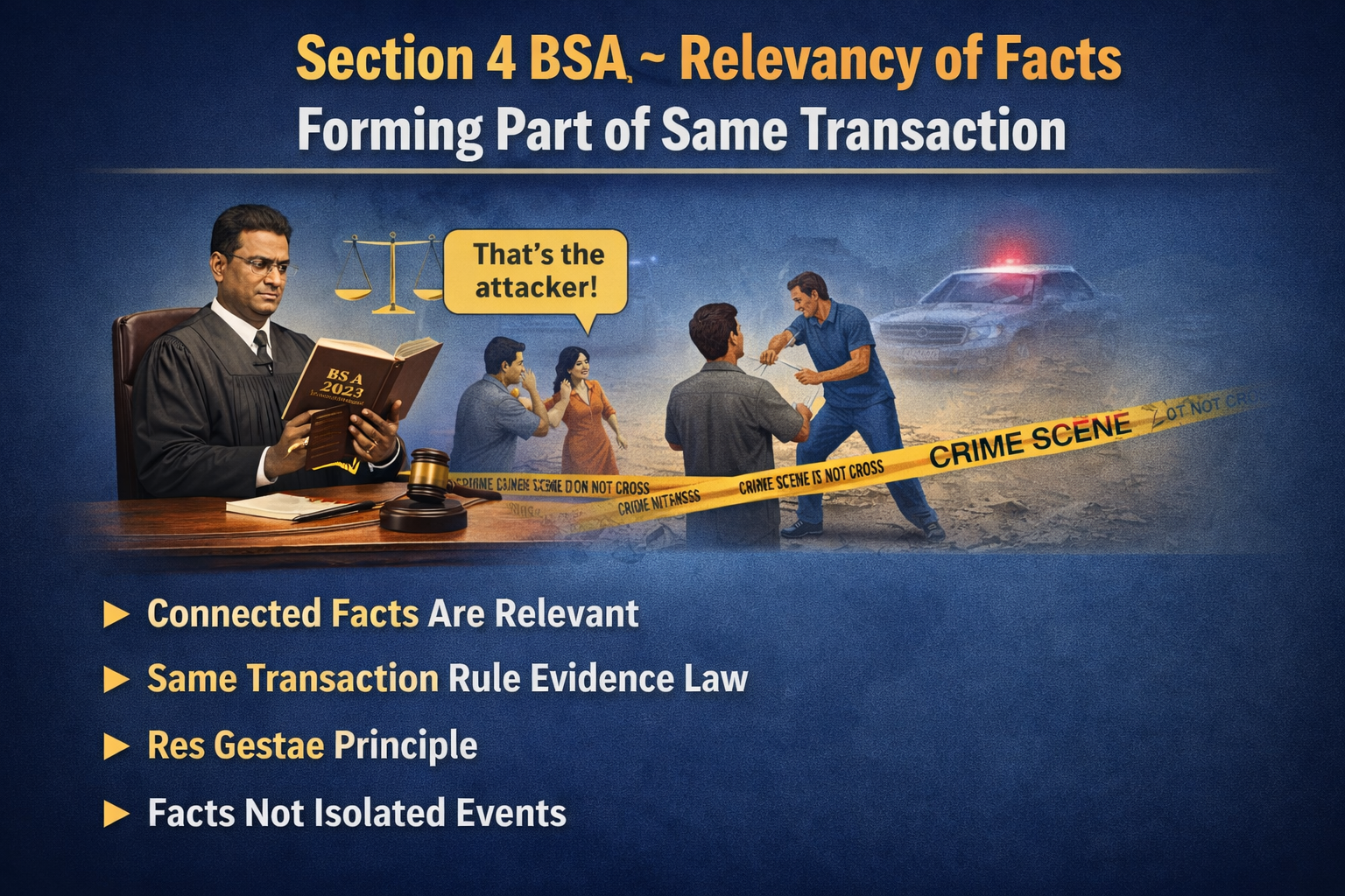 Section 4 BSA – Relevancy of Facts Forming Part of Same Transaction