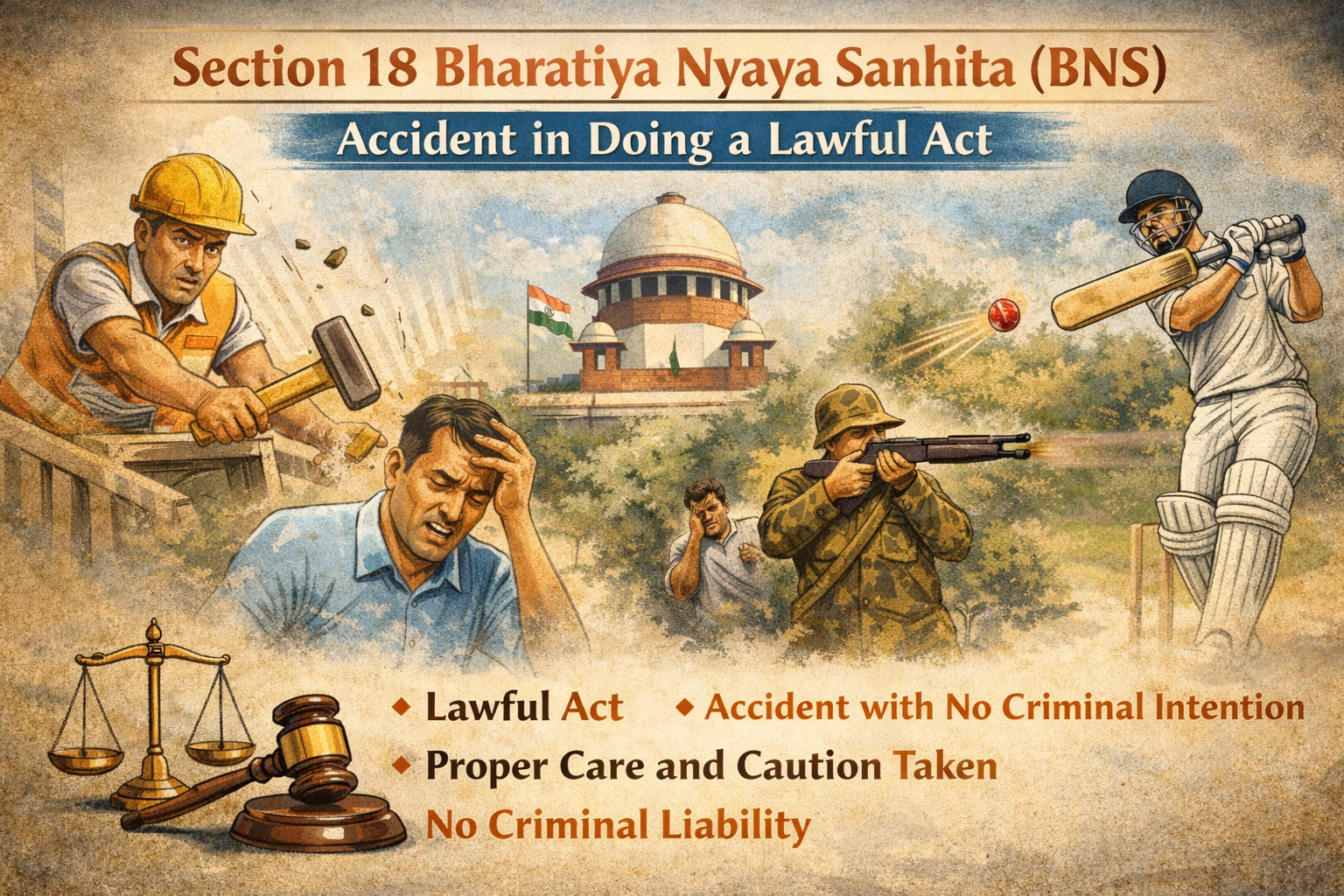 Section 18 BNS – Accident in Doing a Lawful Act Explained